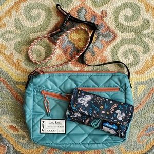 Kavu Uptown Puff Bag & Mondo Trifold Wallet